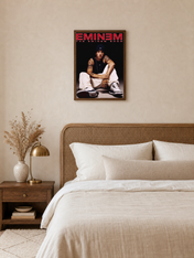 Eminem The Eminem Show Poster Wall Art Print - dark wood framed