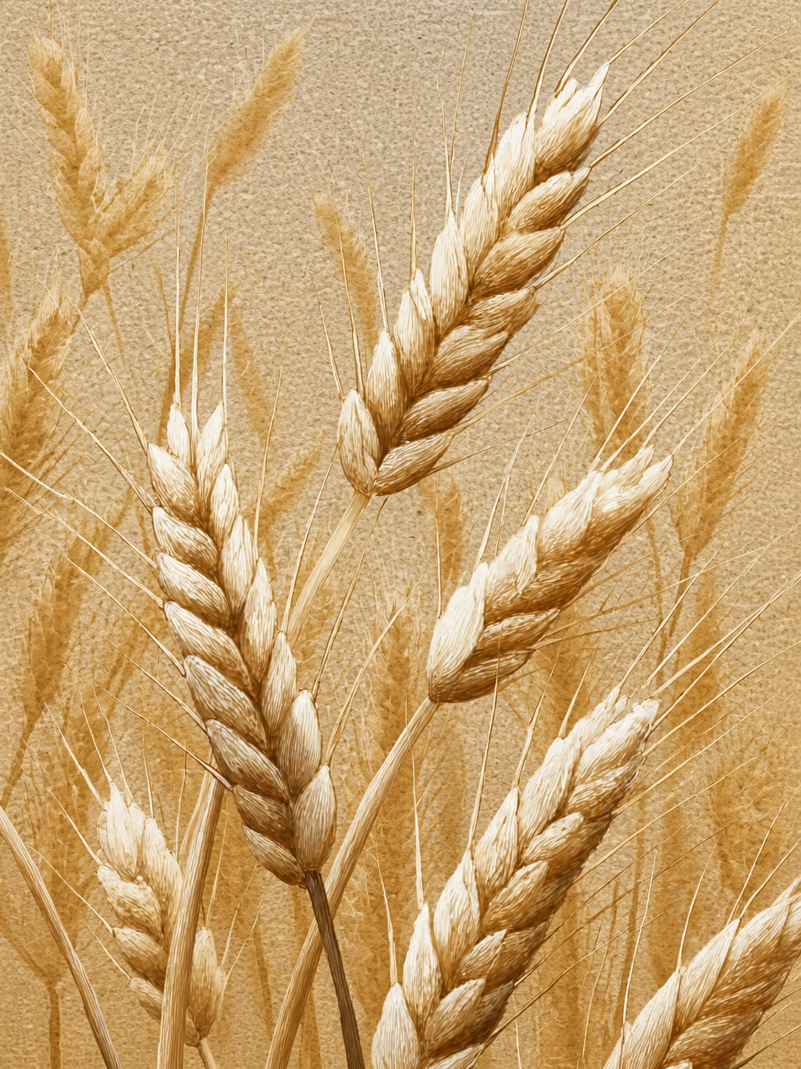 Golden Wheat Field Rustic Wall Art Print - unframed