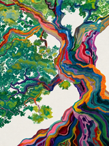 Colorful Abstract Tree Wall Art Print