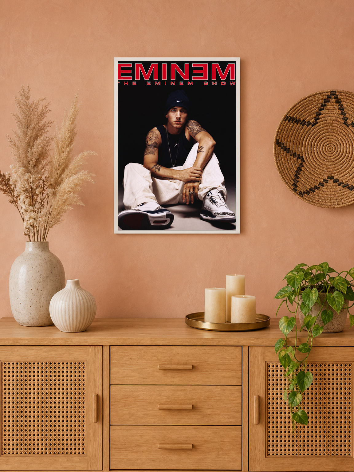 Eminem The Eminem Show Poster Wall Art Print - white framed