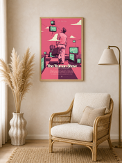 The Truman Show Retro Wall Art Print Poster - wood framed poster