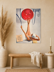 Vintage Vogue Summer Beauty Wall Art Print - unframed mockup