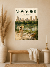 New York Central Park 1932 Wall Art Print - unframed mockup