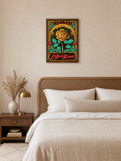 LeAnn Rimes Vintage Concert Wall Art Print - dark wood framed