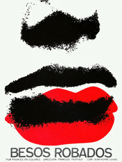 Besos Robados Minimal Lips Wall Art Print - unframed