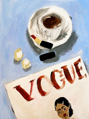 Vogue Coffee Table Fashion Wall Art Print - unframed