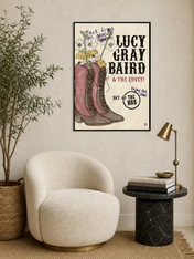 Lucy Gray Baird & The Covey Wall Art Print - black framed
