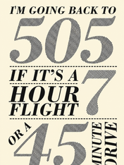 I'm Going Back To 505 Lyrics Wall Art Print - unframed
