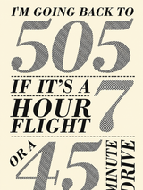 I'm Going Back To 505 Lyrics Wall Art Print