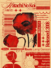 Retro Japanese Red Poppy Wall Art Print - unframed