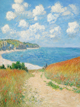 Coastal Cliff Path Seascape Wall Art Print
