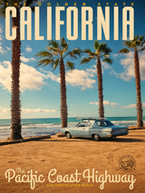 California Pacific Coast Highway Wall Art Print