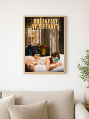Breakfast at Tiffany's Movie Poster Wall Art Print - wood framed poster
