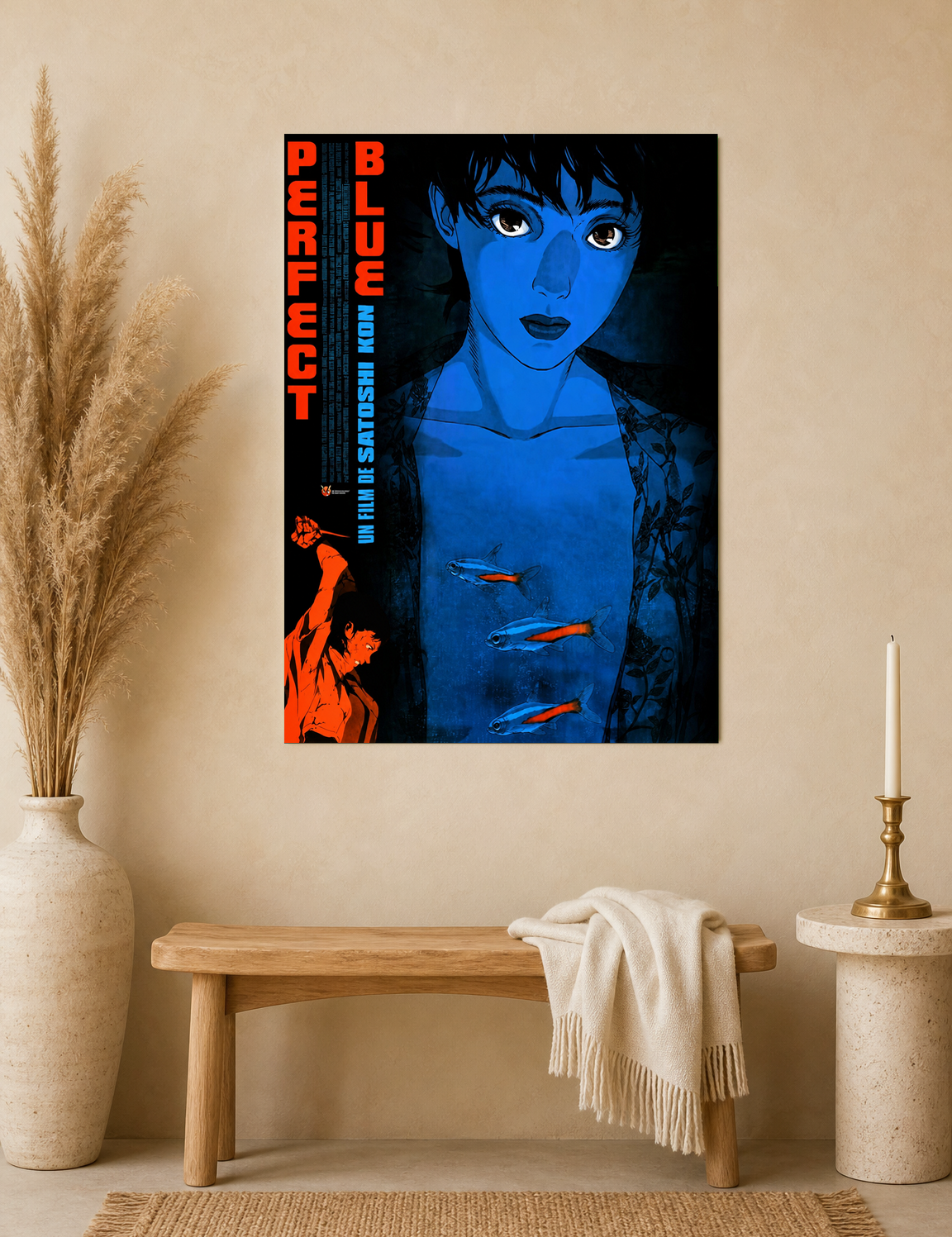 Perfect Blue Anime Wall Art Print Poster - unframed mockup