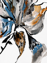 Abstract Floral Brushstroke Wall Art Print