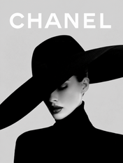 Chanel Inspired Black & White Fashion Wall Art Print - unframed