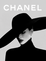 Chanel Inspired Black & White Fashion Wall Art Print