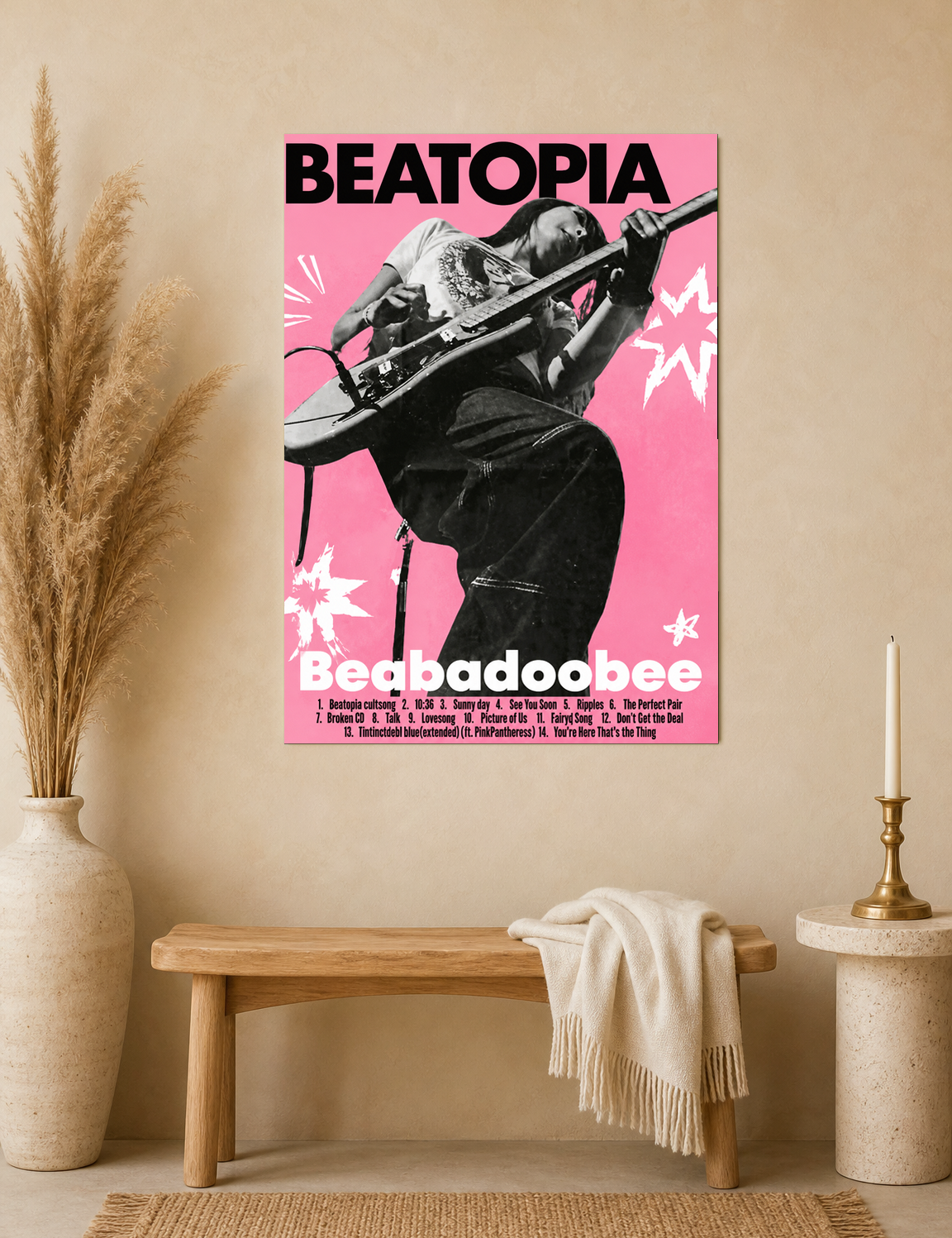 Beabadoobee Beatopia Concert Poster Wall Art Print - unframed mockup