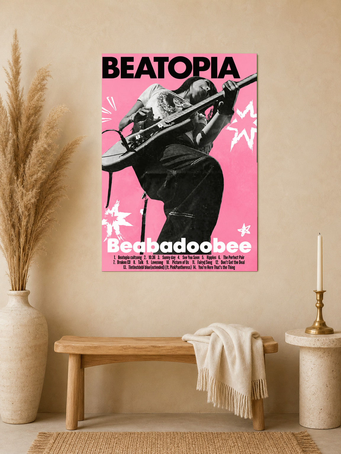 Beabadoobee Beatopia Concert Poster Wall Art Print - unframed mockup