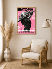 Beabadoobee Beatopia Concert Poster Wall Art Print - wood framed poster