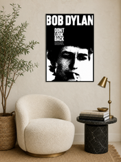 Bob Dylan Dont Look Back Poster Wall Art Print - black framed