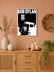 Bob Dylan Dont Look Back Poster Wall Art Print - white framed