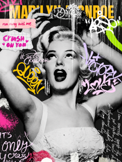 Marilyn Monroe Graffiti Pop Wall Art Print - unframed