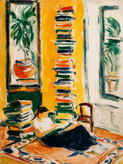 Cozy Reading Corner Wall Art Print - unframed