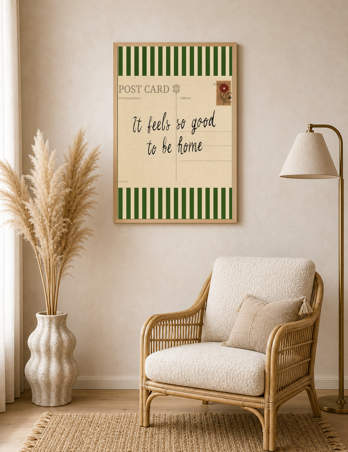 It Feels So Good To Be Home Wall Art Print - wood framed poster