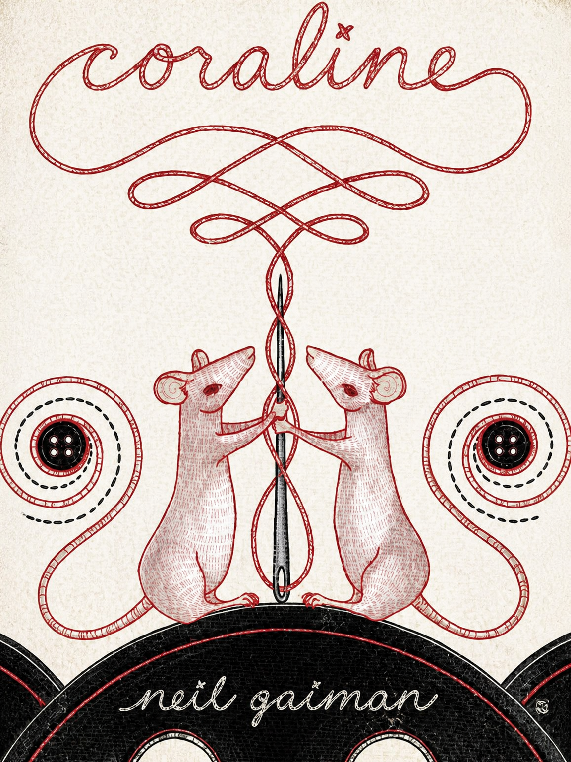Coraline Inspired Mice Illustration Wall Art Print - unframed