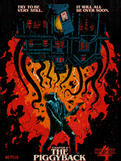 The Piggyback Wall Art Print Poster Style Illustration - unframed