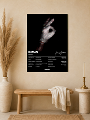 Iceman Diamond Hand Wall Art Print - unframed mockup