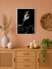 Iceman Diamond Hand Wall Art Print - white framed