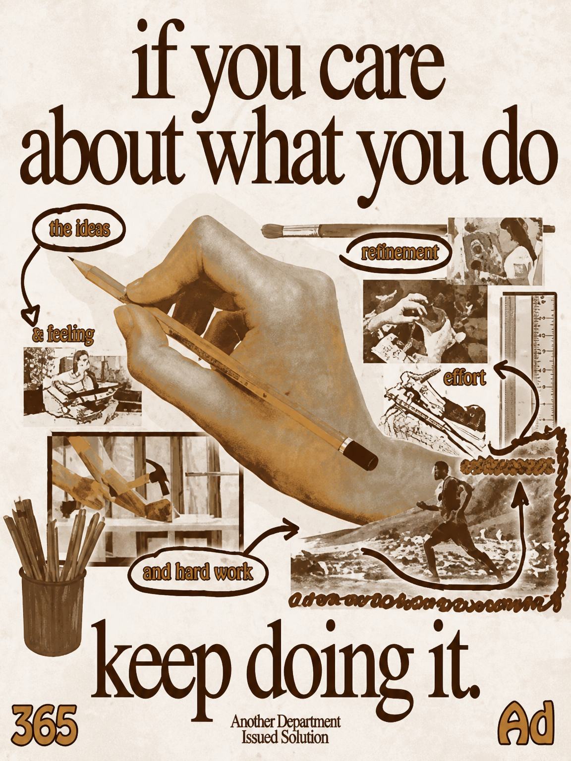 Motivational Creative Process Wall Art Print - unframed