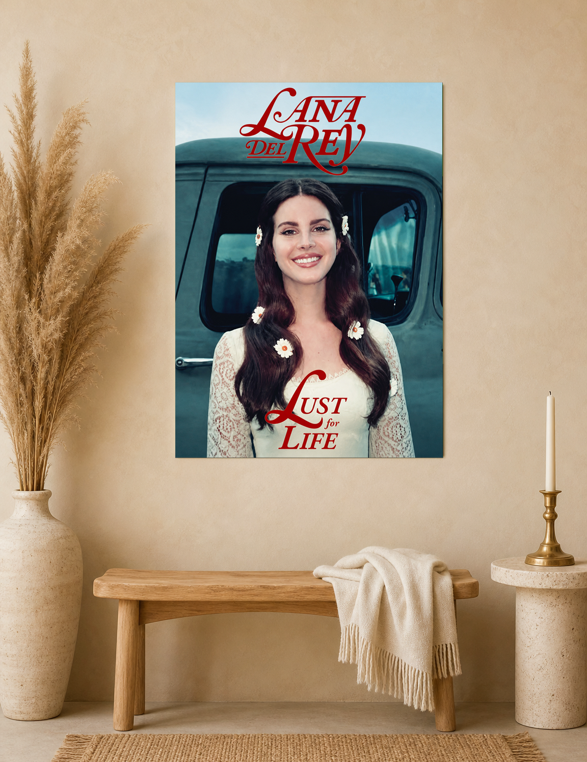 Lust for Life Lana Del Rey Wall Art Print - unframed mockup