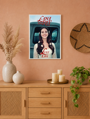 Lust for Life Lana Del Rey Wall Art Print - white framed