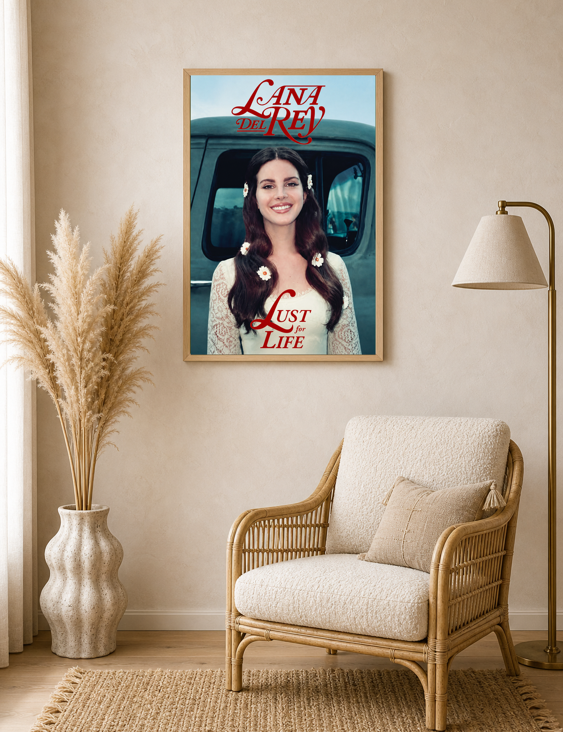 Lust for Life Lana Del Rey Wall Art Print - wood framed poster