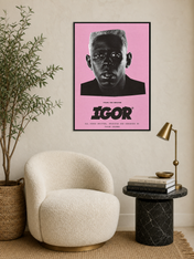 Tyler, The Creator IGOR Poster Wall Art Print - black framed