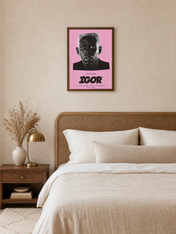 Tyler, The Creator IGOR Poster Wall Art Print - dark wood framed