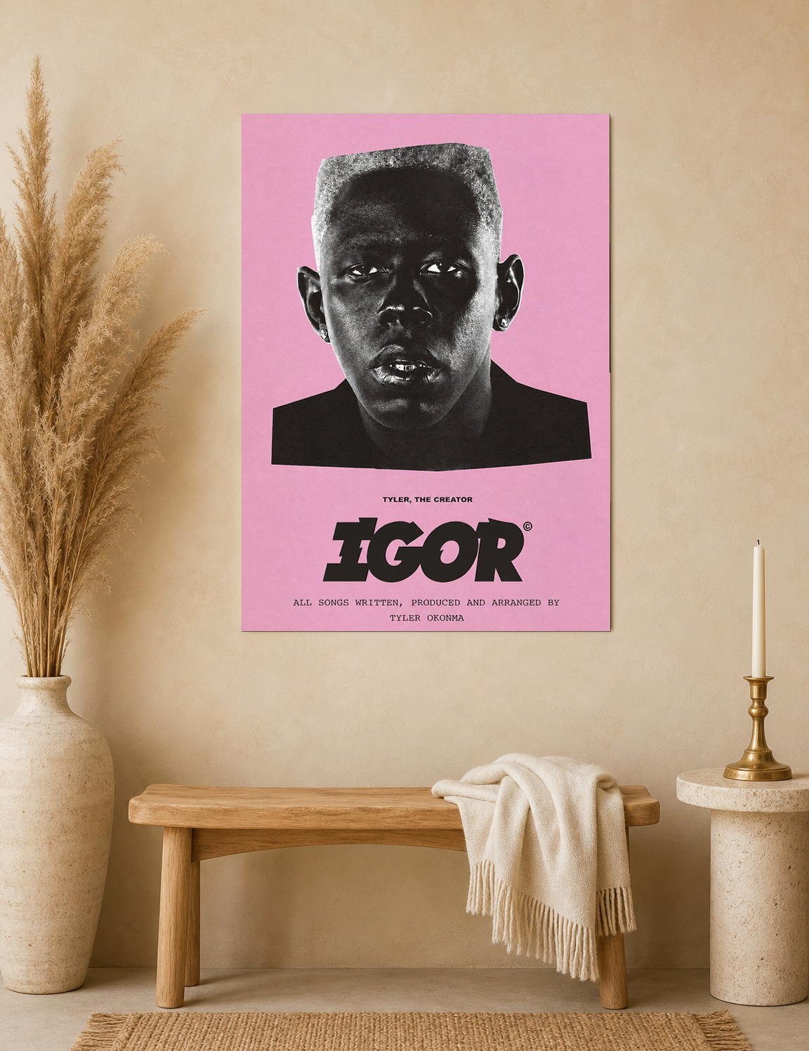 Tyler, The Creator IGOR Poster Wall Art Print - unframed mockup