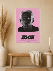 Tyler, The Creator IGOR Poster Wall Art Print - unframed mockup