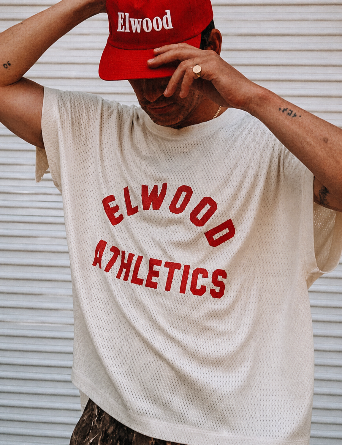 Elwood Athletics Red Cap Wall Art Print - unframed