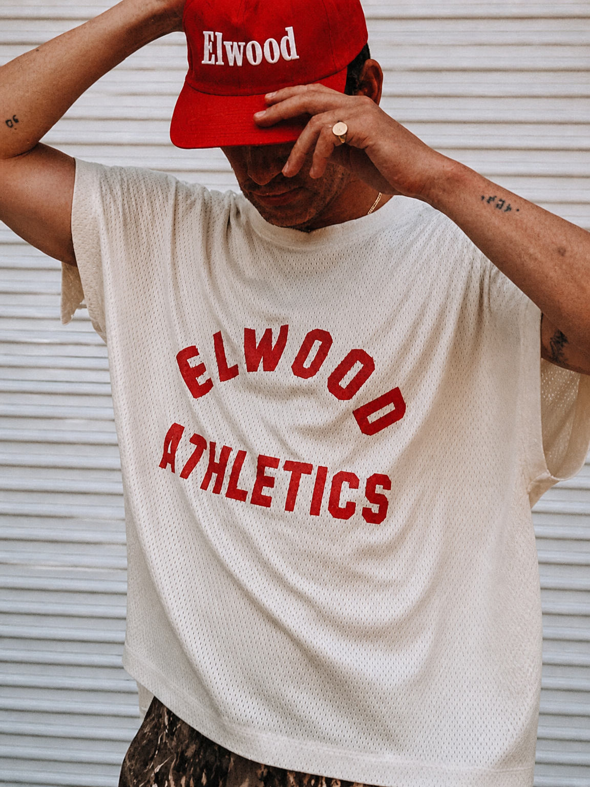 Elwood Athletics Red Cap Wall Art Print - unframed