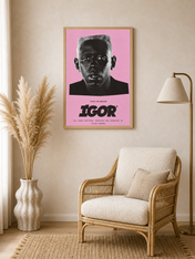 Tyler, The Creator IGOR Poster Wall Art Print - wood framed poster