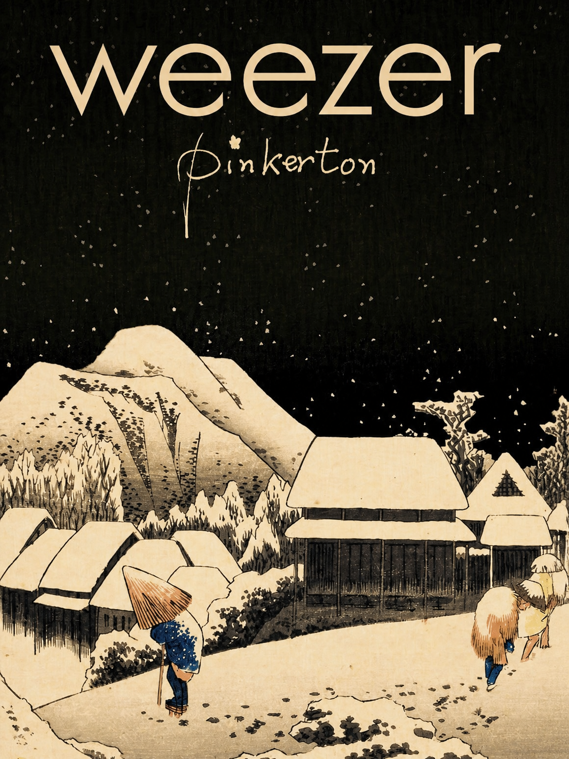Weezer Pinkerton Snowy Village Wall Art Print - unframed