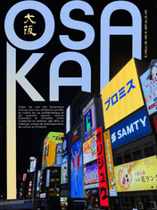 Osaka Neon Cityscape Wall Art Print - unframed