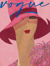 Vogue Pink Fashion Illustration Wall Art Print