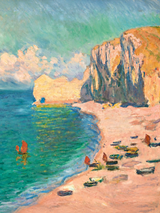 Coastal Cliffs Impressionist Wall Art Print