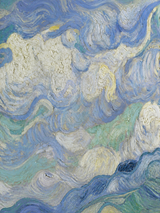 Swirling Blue Sky Wall Art Print