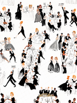 Elegant Ballroom Soirée Wall Art Print